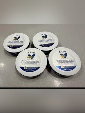 Dove Rich Nourishment Cream Face Hand & Body Moisturizer Extra Dry Skin 4 Pack